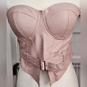 SAY WHAT?  STRAPLESS CORSET STYLE TOP size Large
